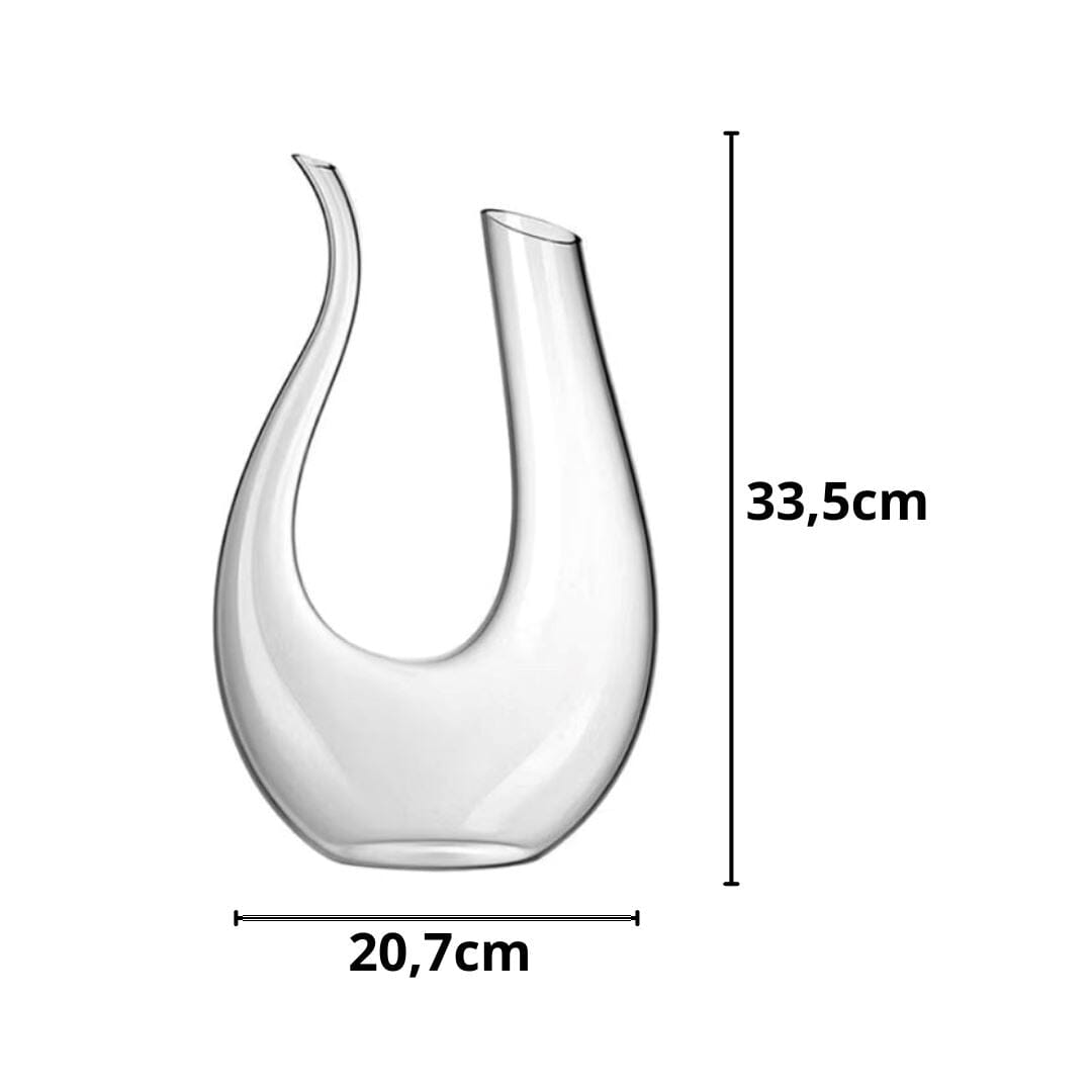 Decanter De Vinho Swan Cristal Jarra em U UtenCoz - 0009 YuDome