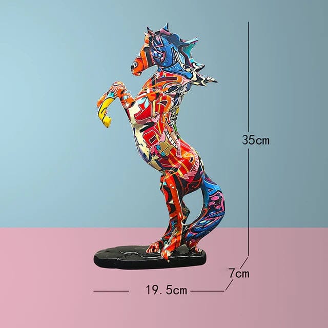 Escultura Cavalo Grafite Street & Colors Grafite - 0007 Conceito