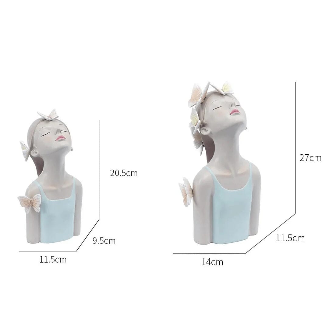 Escultura de Boneca Bella Butterfly Resina - 0041 Conceito