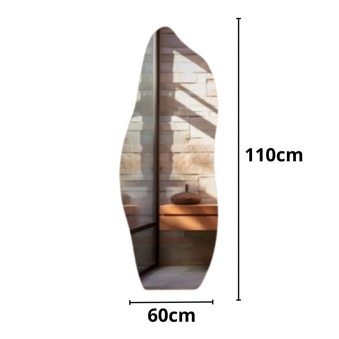 Espelho Decorativo Orgânico Flame 110x60cm Conceito