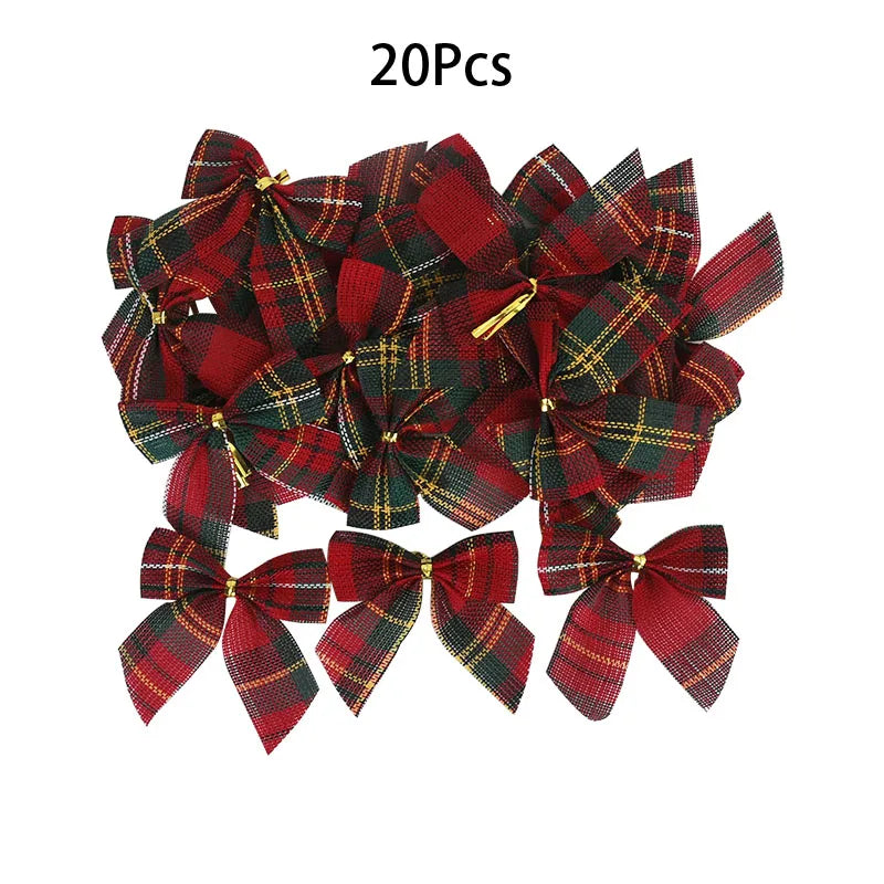 Laços Decorativos Para Árvores de Natal Kit 20pç