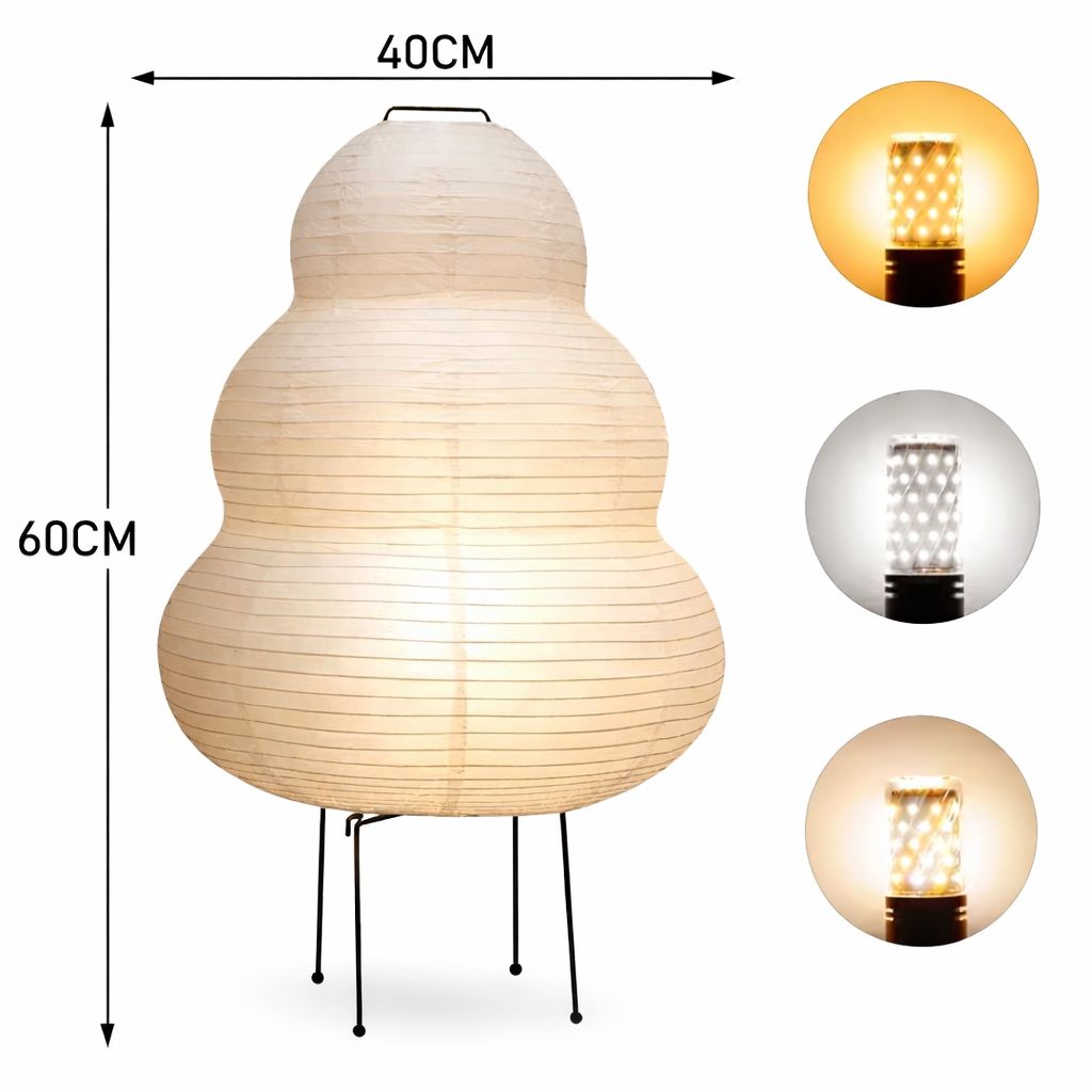 Luminária Abajur de Chão Artesanal Bohara 60cm Conceito