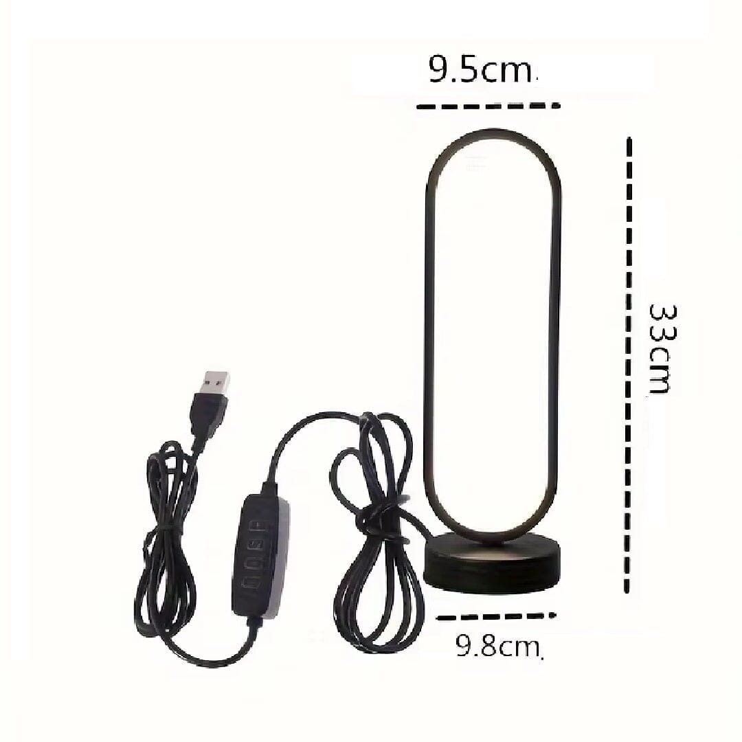 Luminária Abajur de Mesa Anel Glow LED Abajur - 0038 YuDome