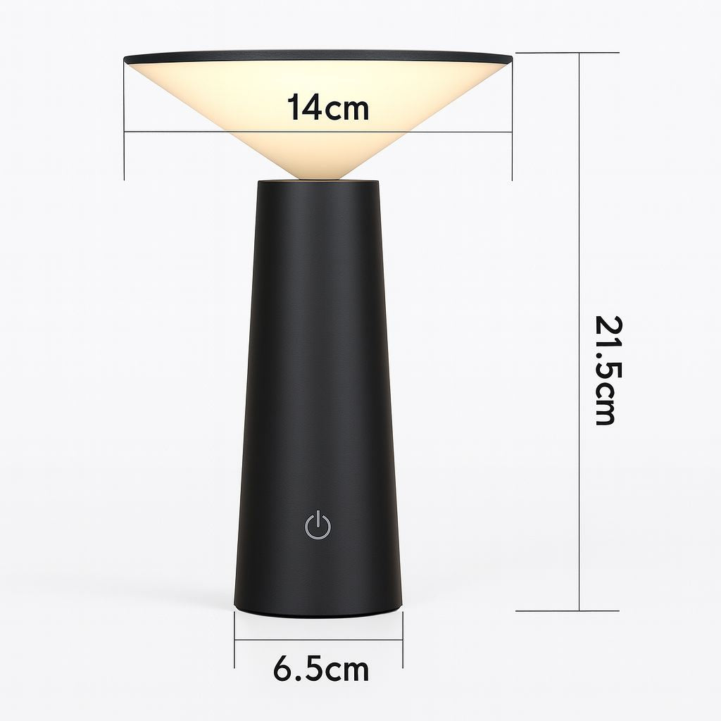 Luminária Abajur de Mesa Arkos - Sem Fio e Recarregável Conceito