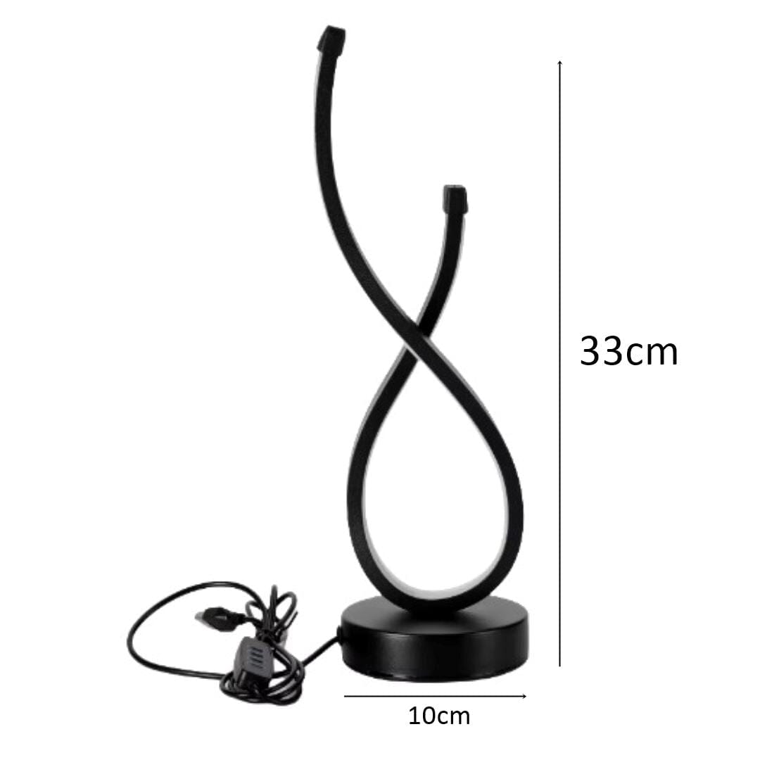 Luminária Abajur de Mesa Espiral em Gota Light Abajur - 0033 YuDome