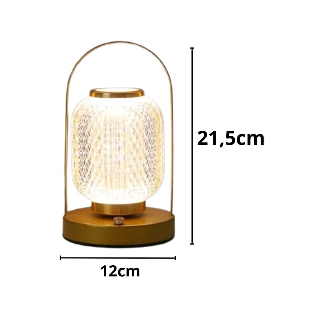 Luminária Abajur de Mesa Lamparina Luar Touch Móvel Abajur - 0051 YuDome