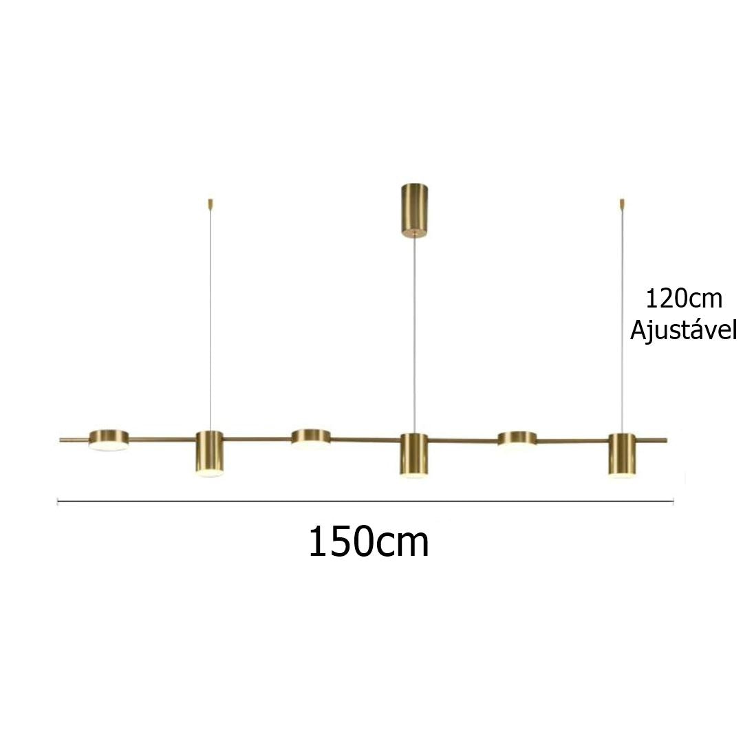 Lustre Luminária de Teto Sparks (6 Lâmpadas) Conceito