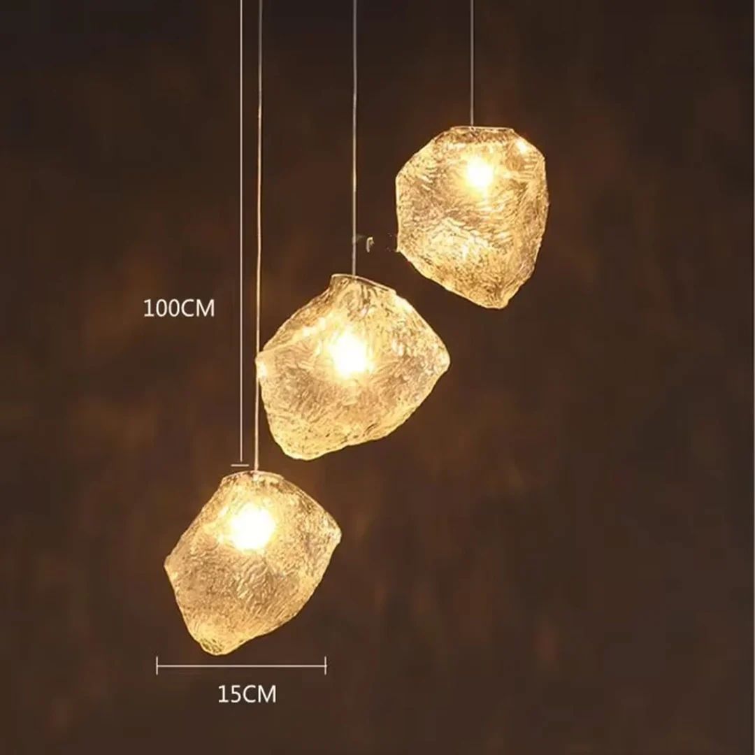 Lustre Pendente Luxuoso Cristal Elegance em Led Conceito