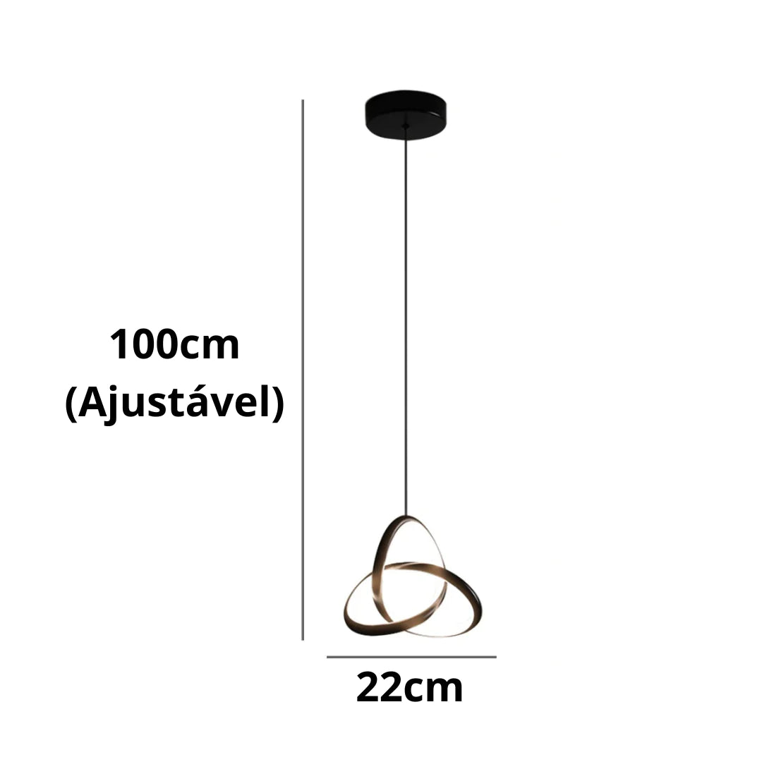 Lustre Pendente Nórdico Minimalista Eternal luzes Conceito