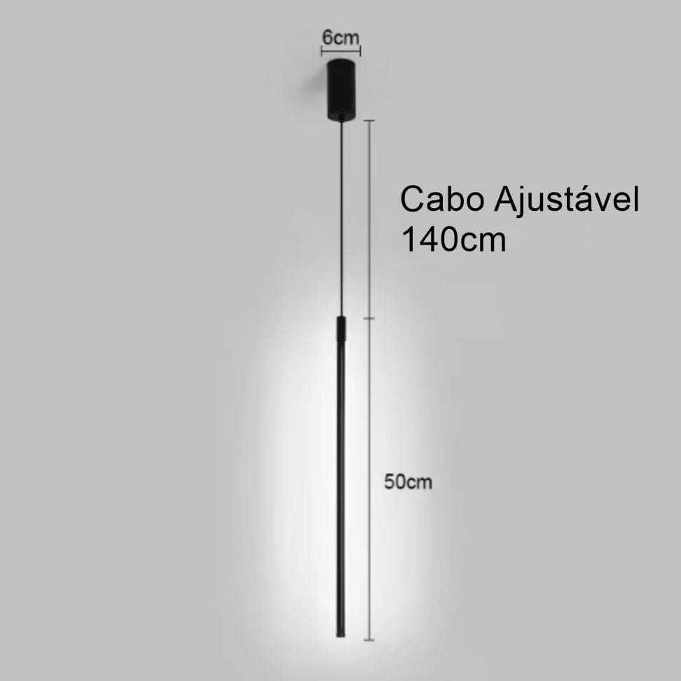 Lustre Pendente Ultra Sline em Led 50cm ### Conceito