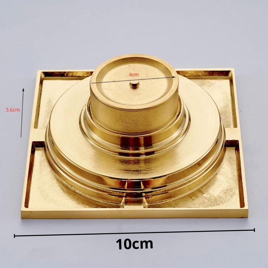 Ralo de Passagem Inteligente Gold Brilhance 10cm YuDome