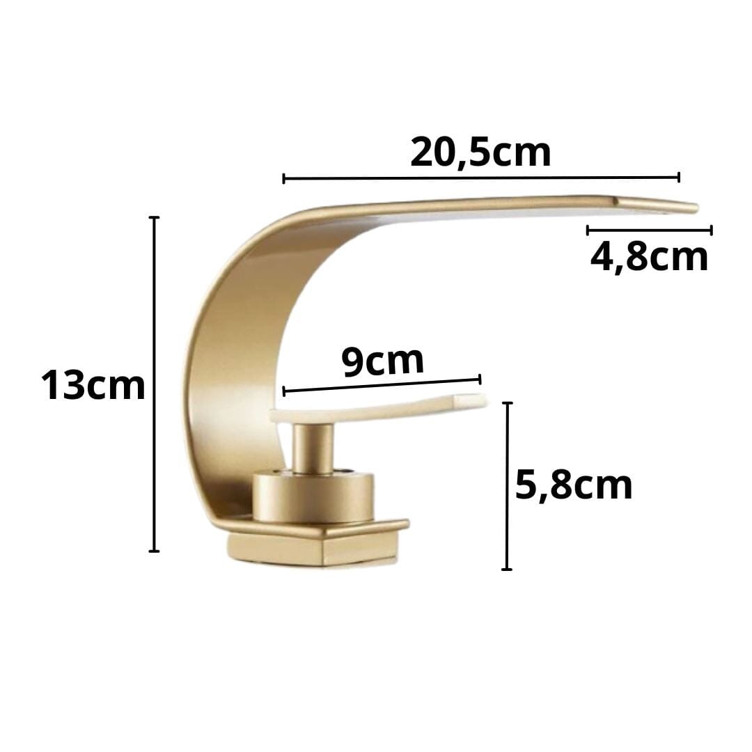 Torneira Clássica Ripple Gold para Cuba Banheiro e Lavabo TorneiraLavabo - 0005 YuDome