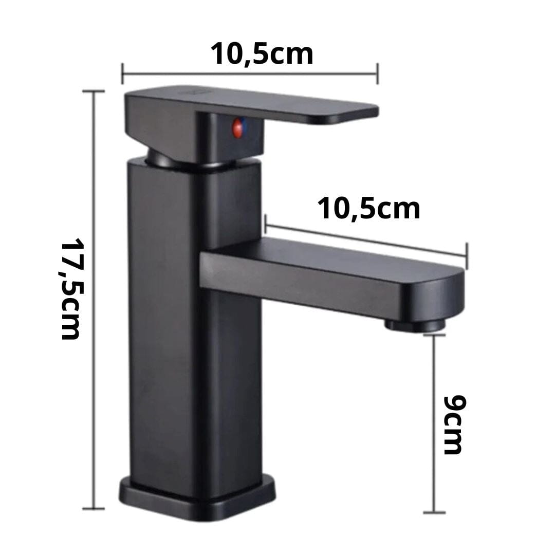 Torneira CuboFlex Monocomando - Água Quente e Fria em Aço Inoxidável ### Conceito