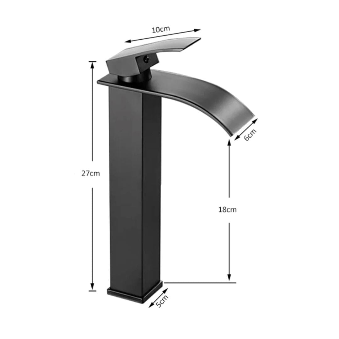 Torneira Monocomando Cascata Slim 27cm - Aço inoxidável e Água Quente e Fria TorneiraLavabo - 0020 Conceito