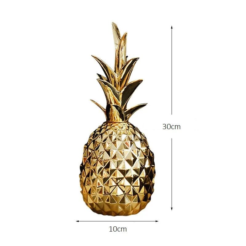 Vaso Luxuoso Decorativo Abacaxi em Cerâmica Vaso - 0014 Conceito