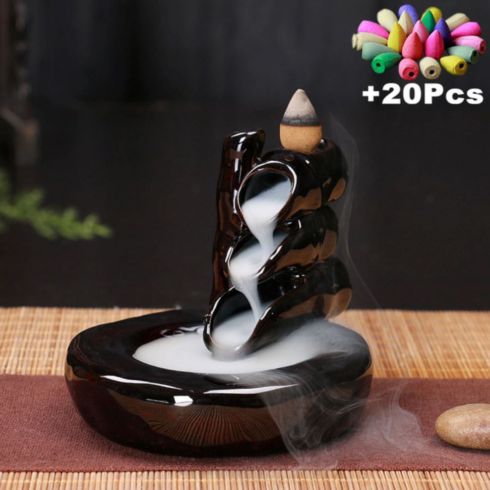 Incensário Efeito Cascata Black projeto-150 2#