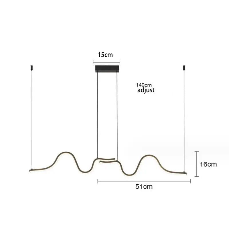 Lustre Pendente Ivar Led luzes Conceito