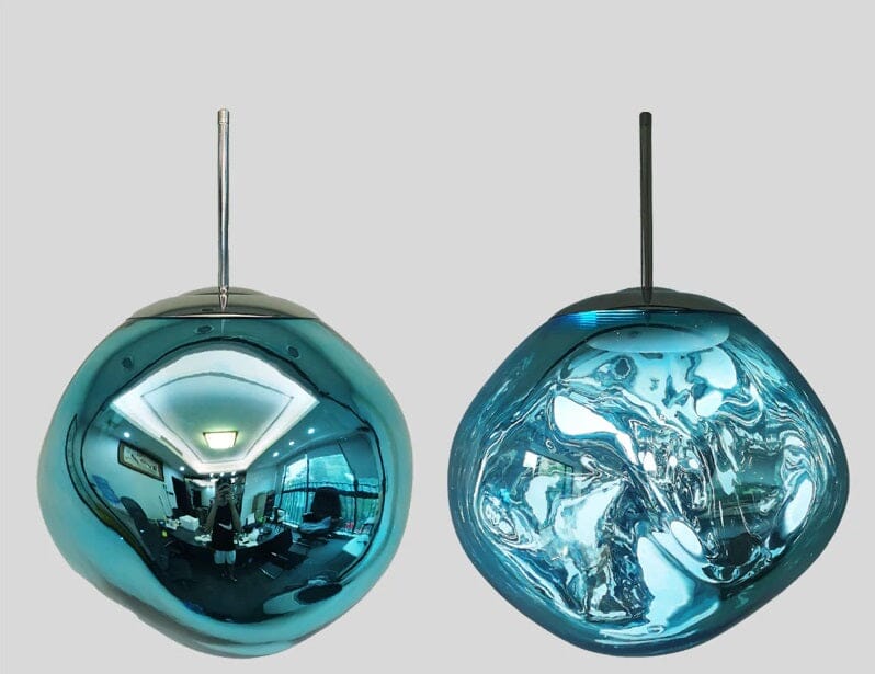 Lustre Pendente Luxuoso Lava Macaron Nórdico luzes Conceito Azul 15cm