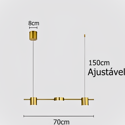 Lustre Luminária de Teto Sparks (3 Lâmpadas)