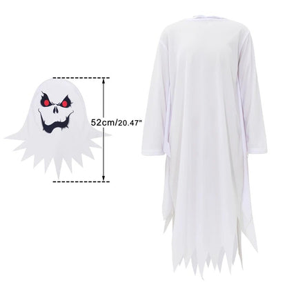 Fantasia Infantil Halloween Fantasma Assustador