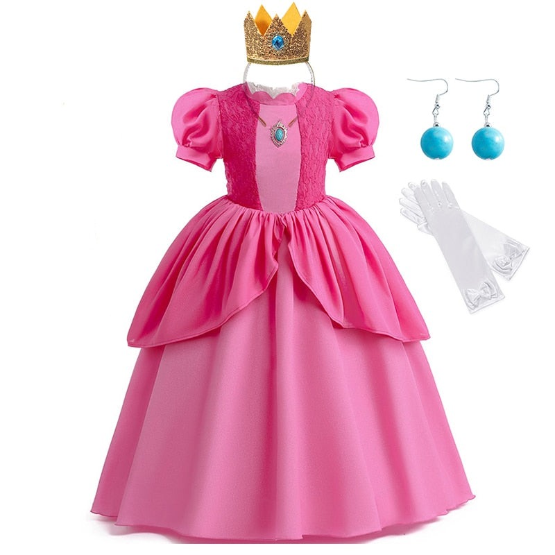 Fantasia Infantil Princesa Peach Mario Bros