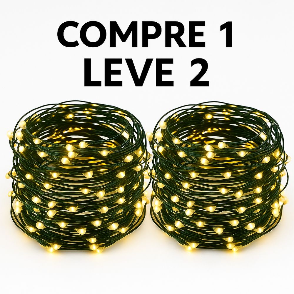 Pisca Pisca Led Strobo Natalino 100 Leds | Compre 1 Leve 2