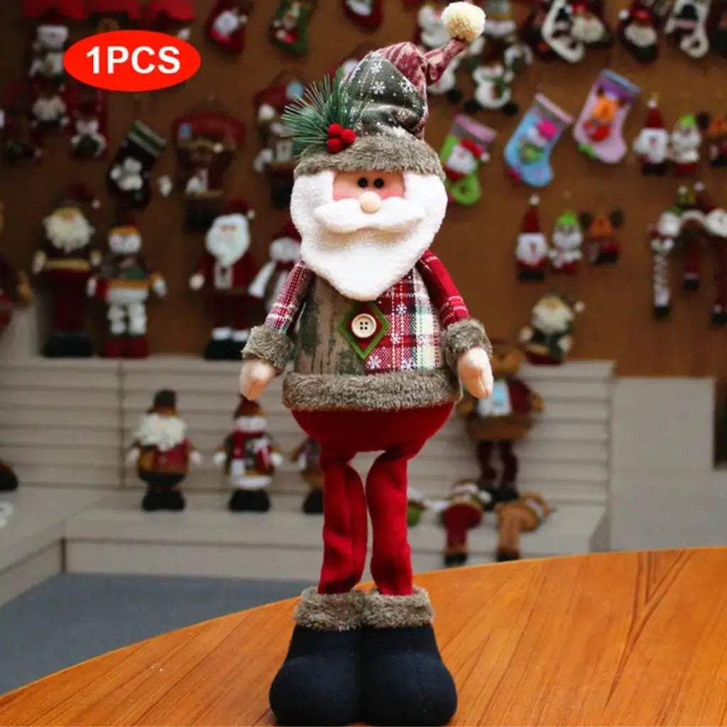 Boneco de Natal Papai Noel Boneco de Neve Alce de Natal