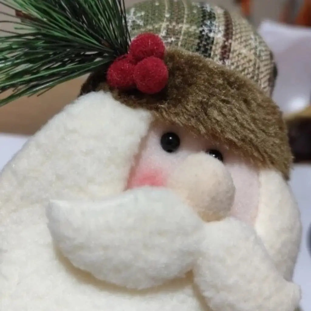 Boneco de Natal Papai Noel Boneco de Neve Alce de Natal