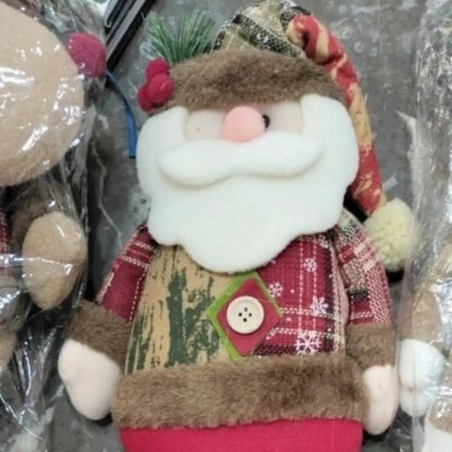 Boneco de Natal Papai Noel Boneco de Neve Alce de Natal