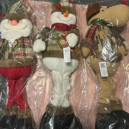 Boneco de Natal Papai Noel Boneco de Neve Alce de Natal