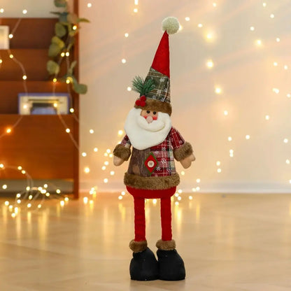 Boneco de Natal Papai Noel Boneco de Neve Alce de Natal
