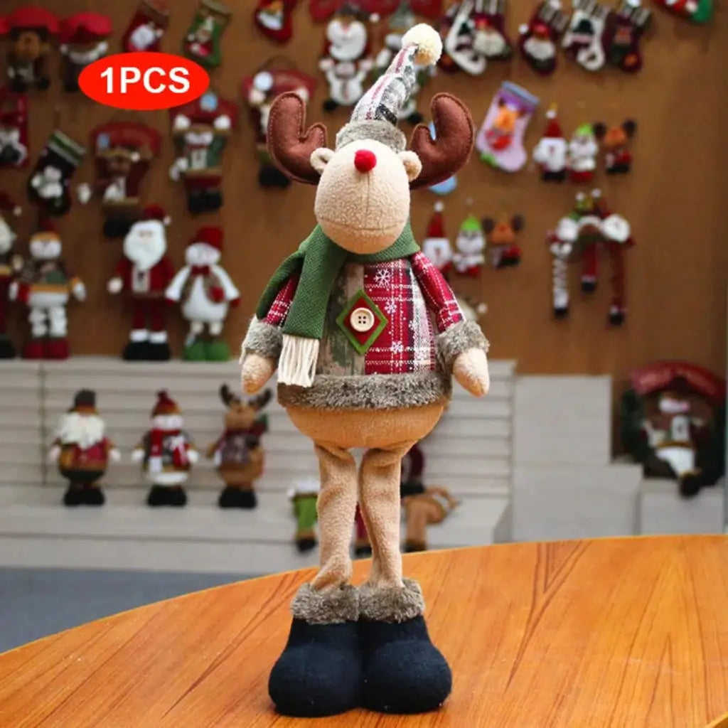 Boneco de Natal Papai Noel Boneco de Neve Alce de Natal