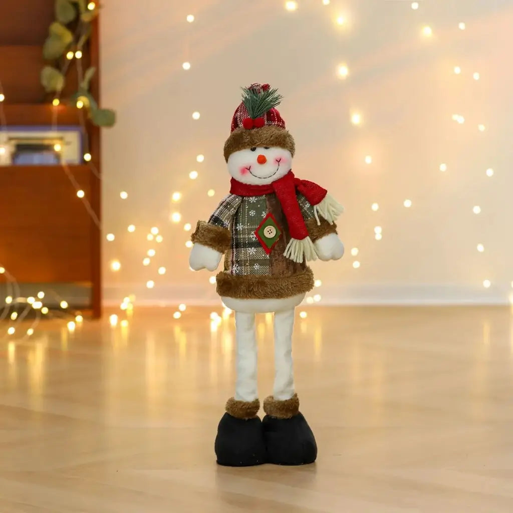Boneco de Natal Papai Noel Boneco de Neve Alce de Natal