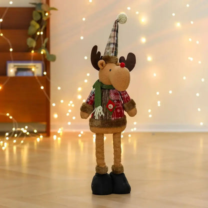 Boneco de Natal Papai Noel Boneco de Neve Alce de Natal