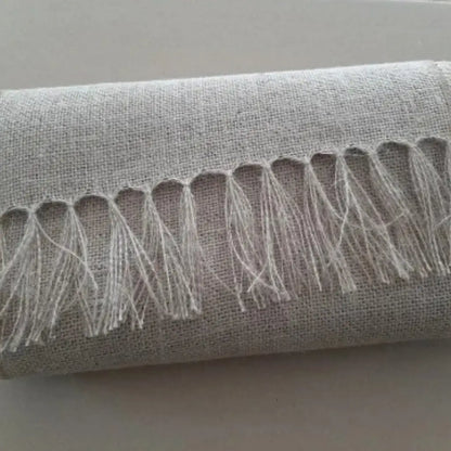 Caminho de Mesa Juta Natural com Borla Decoração Natal e Casamento