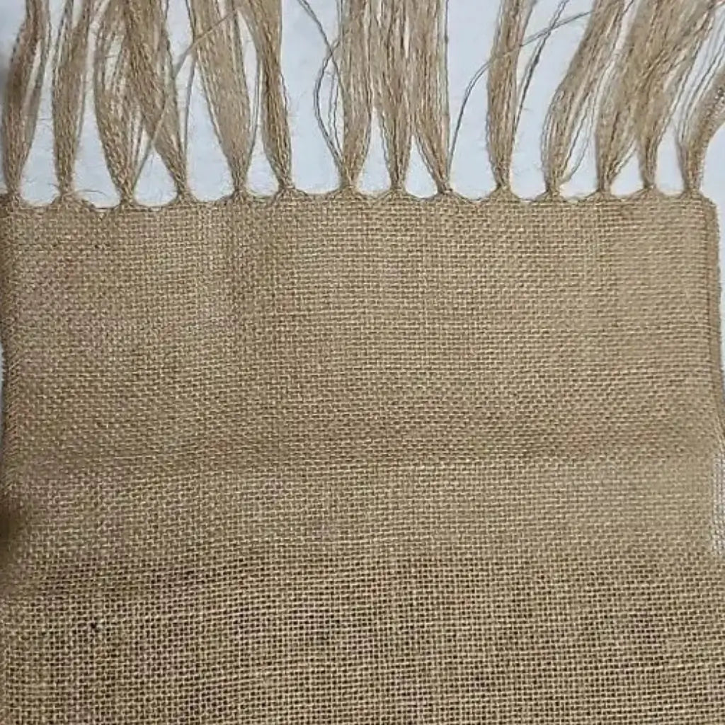 Caminho de Mesa Juta Natural com Borla Decoração Natal e Casamento