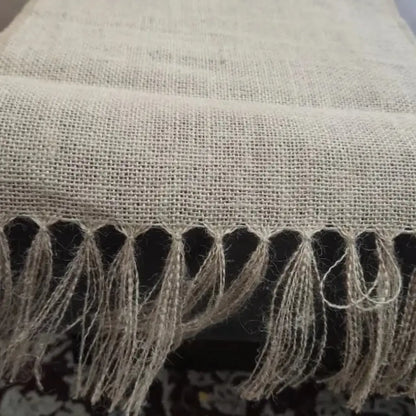 Caminho de Mesa Juta Natural com Borla Decoração Natal e Casamento