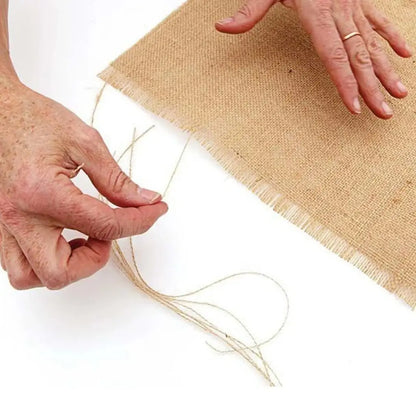 Caminho de Mesa Juta Natural com Borla Decoração Natal e Casamento