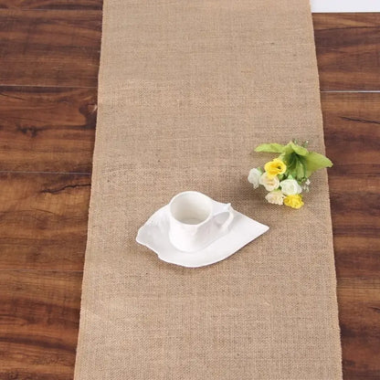 Caminho de Mesa Juta Natural com Borla Decoração Natal e Casamento