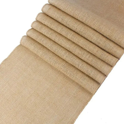 Caminho de Mesa Juta Natural com Borla Decoração Natal e Casamento
