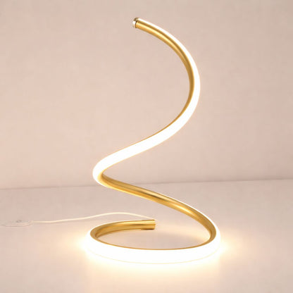 Luminária Abajur de Mesa Minimalista em Espiral