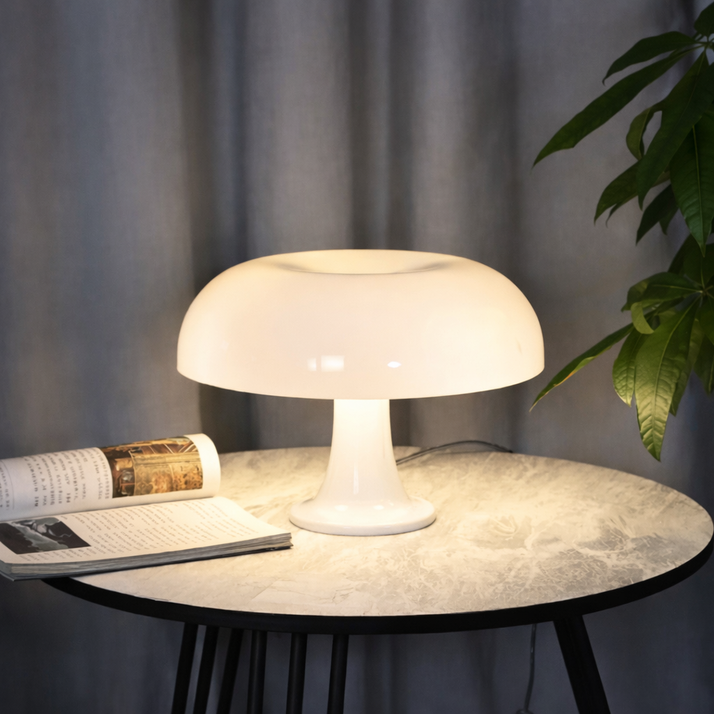 Luminária Abajur de Mesa Cogumelo Led com 10 Níveis de Intensidade