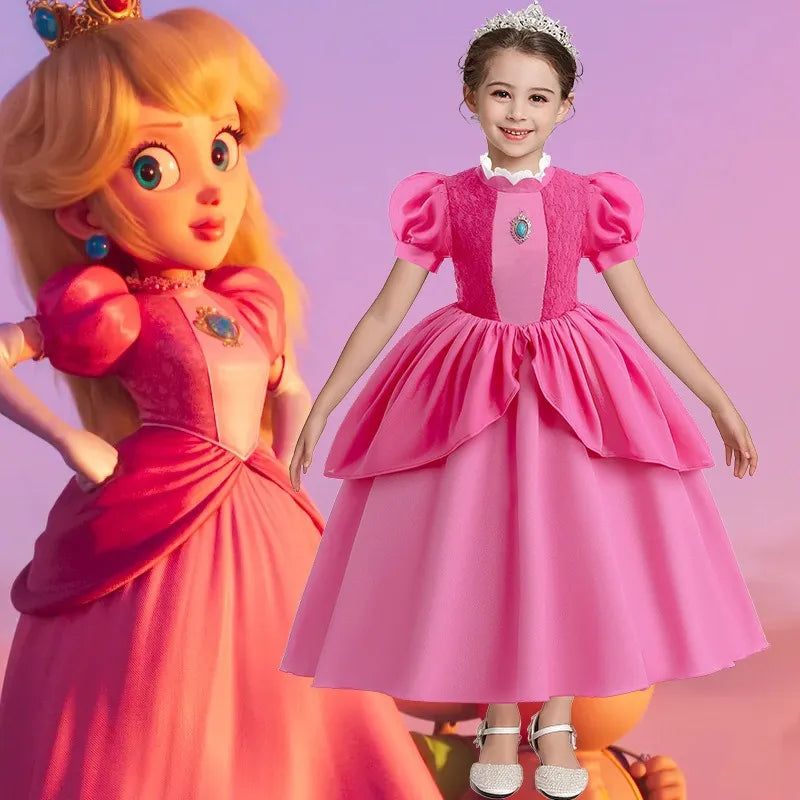 Fantasia Infantil Princesa Peach Mario Bros