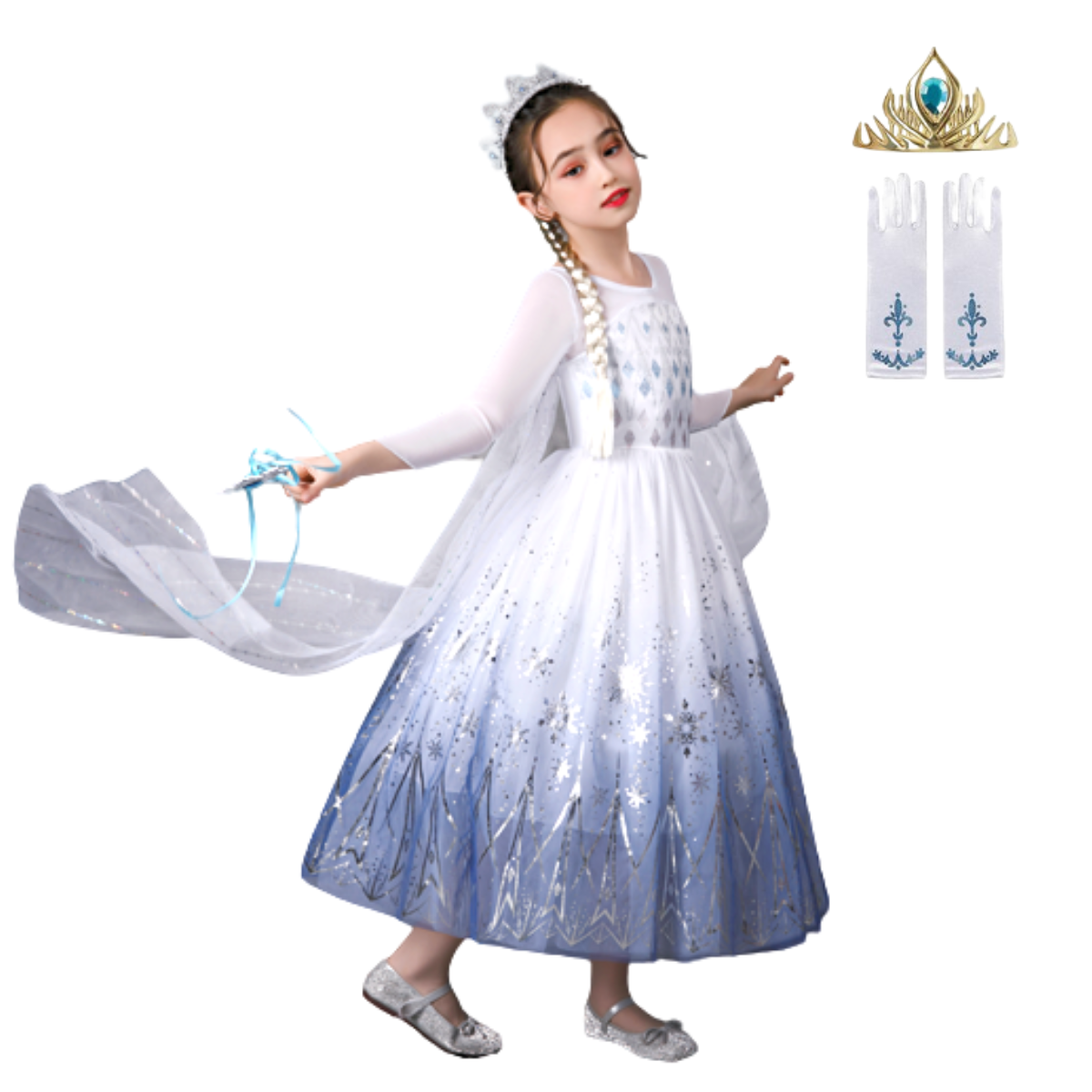 Fantasia Frozen Rainha da Neve Promoção