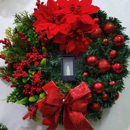 Guirlanda de Natal Para Porta Decoração Merry Christmas