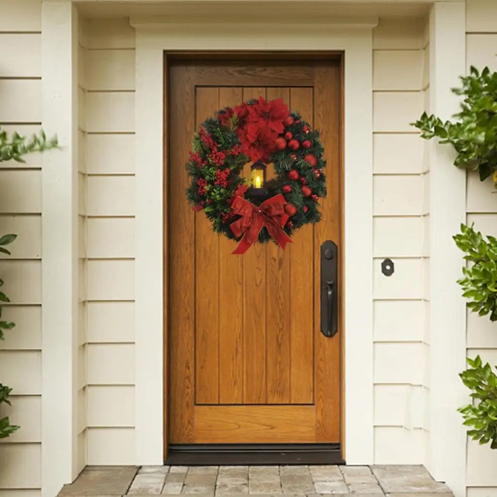 Guirlanda de Natal Para Porta Decoração Merry Christmas