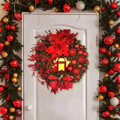 Guirlanda de Natal Para Porta Decoração Merry Christmas