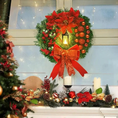 Guirlanda de Natal Para Porta Decoração Merry Christmas