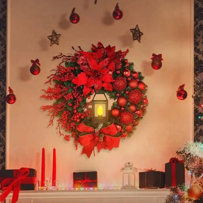 Guirlanda de Natal Para Porta Decoração Merry Christmas
