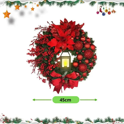 Guirlanda de Natal Para Porta Decoração Merry Christmas